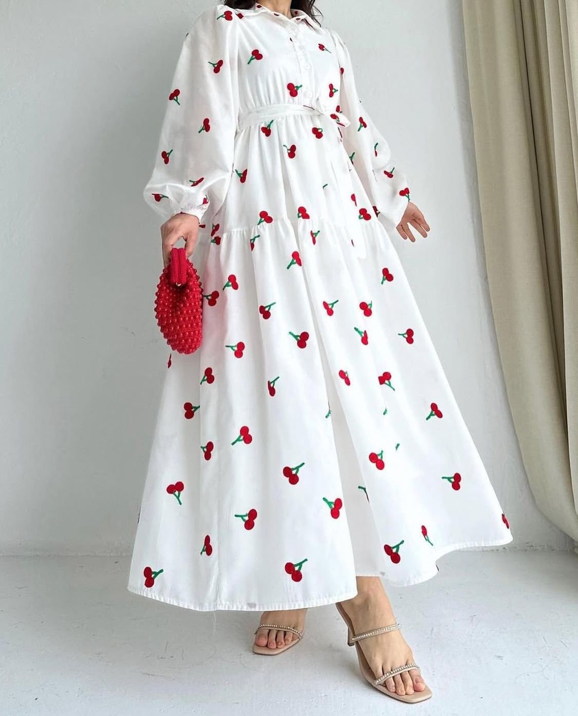 Printed Crape Silk Maxi